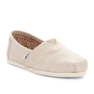 toms womens burlap classic slip ons